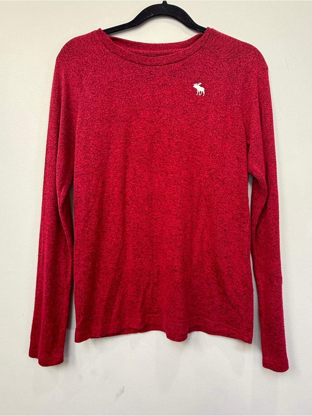 abercrombie kids Red Crew Neck Logo Sweater